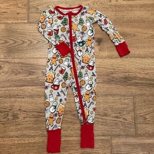 Little Sleepies Holiday Treats Zippy  12-18 EUC